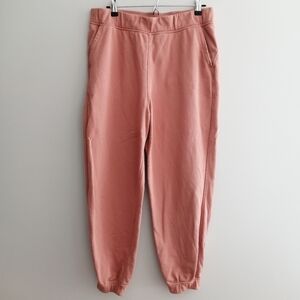 Lululemon Relaxed High Rise Jogger Sweatpants Pink Savannah Size 10